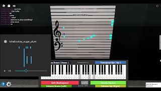 Tchaikovsky Dance of the Sugar Plum Fairy on Roblox Piano [upl. by Dowzall660]