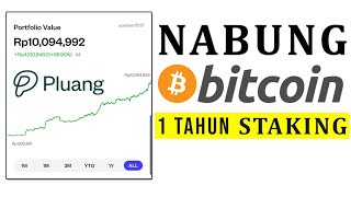 1 Tahung STAKING di Pluang Cuan Aplikasi Pluang  Nabung crypto Bitcoin [upl. by Hentrich]