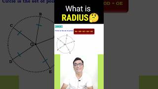 What is Radius  Circle Basic Concept nileshsatvi mathshorts [upl. by Thamos]