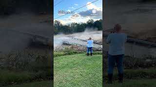 Tennessee Bridge Fails As Onlookers Watch [upl. by Nawyt]