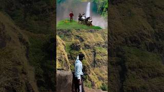 Thalapathy waterfalls from varisu movie✅🍀📍 travel explore waterfall trending viralvideo 😲 [upl. by Ycat]