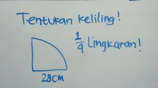 Cara Menghitung Keliling 14 Lingkaran  Matematika SD [upl. by Philcox344]