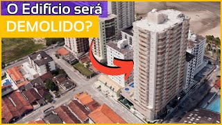 O edificio de Praia Grande será demolido [upl. by Garbers]