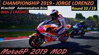 MotoGP 2019 MOD  Jorge Lorenzo  Championship  10 CzechGP  PC GAMEPLAY [upl. by Niala]