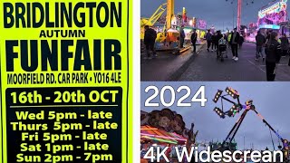 Bridlington Fair 16 October 2024 in 4K WideScrean [upl. by Temple]