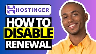 How To Cancel Subscription on Hostinger  Disable Auto Renew [upl. by Zenitram415]