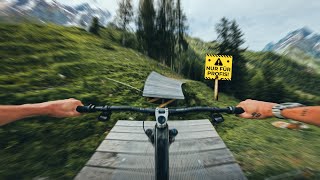 Die Härteste Schwarze Strecke in den Alpen OLM VOLLE Bike Republic Sölden [upl. by Ayhtak]