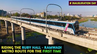 Pune Metro Vlog 316  Riding The Ruby Hall  Ramwadi Metro Line For The First Time [upl. by Trocki]