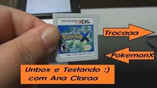 Troca de Game  POKEMON X  3DS e Dica de como apagar o Save BR [upl. by Yrrem]