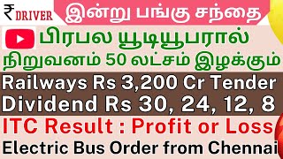 Tata Power  ITC  Zomato  Tamil share market news  INDUSIND BANK  Transport Corp Reliance Power [upl. by Analem]