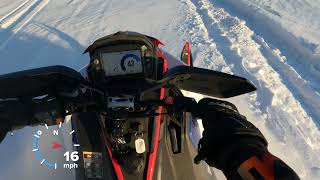 Riding a 2022 Polaris XCR 850 MATRYX [upl. by Yerffoej]