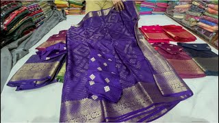 Chickpet Bangalore wholesale Boutique sareesSingle saree courier available [upl. by Klatt]