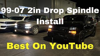 9907 Silverado 2in Lowering Spindle  Step by Step [upl. by Rtoip]