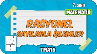 Rasyonel Sayılarla İşlemler 📘 tonguçCUP 1Sezon  7MAT5 2024 [upl. by Lahcar]