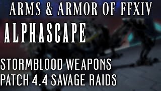 All Alphascape Weapons FFXIV Patch 44 [upl. by Decca]