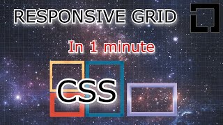 learn responsive grid css in 1 minute  css tutorial  responsive css [upl. by Jankey]