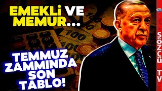 Emekli ve Memurun Temmuz Zammında Son Tablo Netleşti Enflasyon Farkı Bu Oldu [upl. by Sneed]