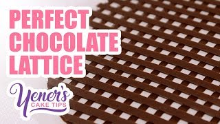 How to Make PERFECT CHOCOLATE LATTICE Decorations  Yeners Cake Tips with Serdar Yener [upl. by Rao]