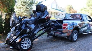 Spyder TV  Part 1  Rampage Power Lift  Ramps Can Am Spyder [upl. by Phyllis]