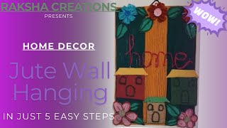 Recycle Waste Carboard into a DIY Beautiful Wall Hanging Home Decor Gift Item in just 5 Easy Steps [upl. by Flory596]