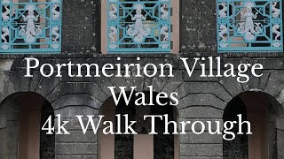 Portmeirion Village Wales 4k Walk Through  Where The Prisoner was filmed [upl. by Nbi826]