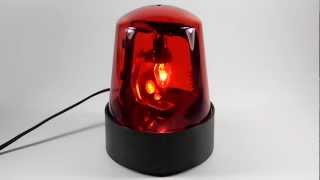 7quot Lighted Police Beacon Demo Rotating 120 V RED [upl. by Dinnage963]