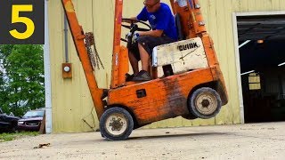 Top 5 Amazing Forklift Tricks [upl. by Enelie786]