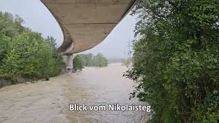 Wienfluss Hochwasser September 2024 [upl. by Adnwahsar]