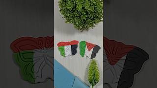 🇦🇪  making the UAE flag 🇦🇪🇵🇸 satisfying creative shortsvideo [upl. by Kryska]