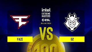 FaZe vs G2  IEM Dallas 2024  Quarterfinal [upl. by Rossi720]