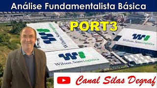 PORT3  WILSON SONS HOLDINGS BRASIL SA ANÁLISE FUNDAMENTALISTA BÁSICA PROF SILAS DEGRAF [upl. by Savick]