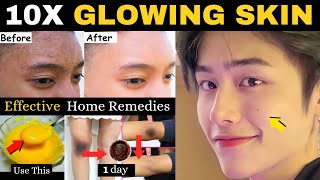 3 Home Remedies That Will Change Your Face Look  Get Brighten And Spotless Skin Fast [upl. by Ycnej]