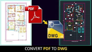 How to Convert PDF into AutoCAD file  PDF to DWG in just 2 minutes [upl. by Olav]