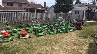 Getting the Lawnmowers Running For 2017  Part 12 [upl. by Yerffoj588]