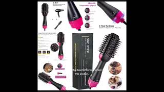 One step 3 in 1 Hair Dryer Hair Straightener and Hair Cutler for Girls SnapShopReviews [upl. by Neeuq]