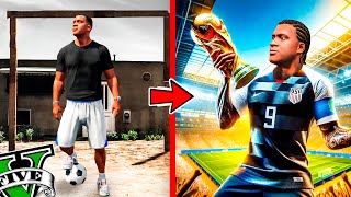 ME CONVIERTO en EL MEJOR FUTBOLISTA del MUNDO en GTA 5 PELICULA [upl. by Osrit]