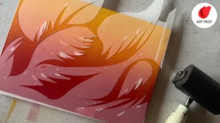 Gelli Plate amp Stencils Printmaking Tutorial Step by Step for Beginners [upl. by O'Dell]