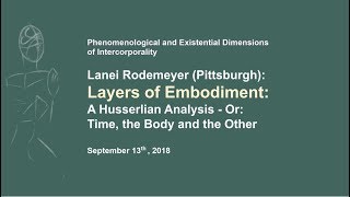 Lanei Rodemeyer Layers of Embodiment A Husserlian Analysis Or Time the Body and the Other [upl. by Eelame]