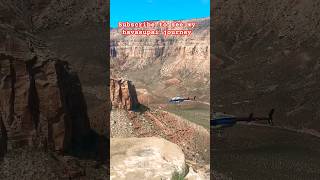 Helicopter 🚁 in Havasupai AZ havasupai arizona hiking usa rentingstuffs nature [upl. by Nannie]