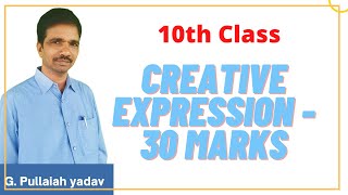 Creative expression  10th class [upl. by Lytle599]