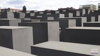 HolocaustMahnmal in Berlin Memorial to the Murdered Jews of Europe Holocaust Memorial [upl. by Eednac]