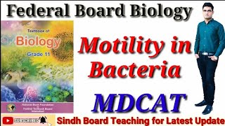 Motility in Bacteria Federal Board Biology mdcat [upl. by Chris231]