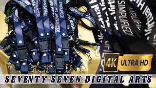 Lanyard Printing 05  SeventySevenDigitalArts  Virtualhub [upl. by Ahcsim]