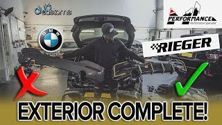 BMW M140i gets a RIEGER DIFFUSER so ML Performance  DUB CUSTOMS [upl. by Mady]