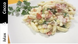 Gnocchetti sardi  Robiola Speck e Zucchine  Ricetta [upl. by Tova]