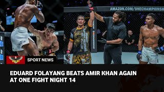 ONE Fight Night 14 results Undefeated Eduard Folayang beats Amir Khan again [upl. by Jory]