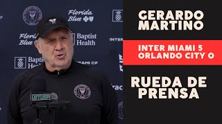 INTER MIAMI 5 ORLANDO CIYT 0 TATA MARTINO CONFERENCIA POST PARTIDO [upl. by Kiel471]