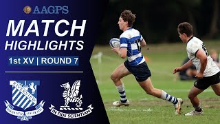 Riverview vs Newington  AAGPS Round 7  1st XV Highlights [upl. by Skardol]