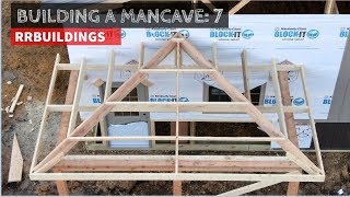 Building a Mancave 7 Framing a hipped porch [upl. by Darnell183]