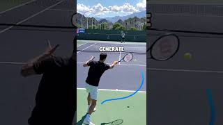 The KEY🔑 To Hit With Effortless POWER💥  Video credit zenracquets [upl. by Atiluap]